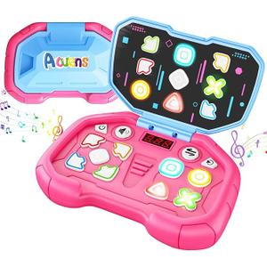 Acvens Handheld Dance Game,4 Mode,999 Level,Sensory Toys,Fast Puzzle Game,ADHD,Pop Fidget Toys for Kids Age 6-12,Birthday Gifts for Girls and Boys (Pink)