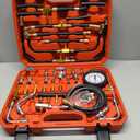 Fuel Injection Pressure Tester Kit, 0-140PSI Pro Fuel Pressure Tester Kit, Car Truck Motorcycle Diagnostic Tool. (red)