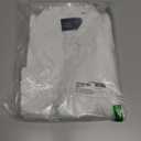 Alimens & Gentle Men's Dress Shirts Long Sleeve Wrinkle-Free Stretch Shirts Solid Formal Button Down Shirt with Pocket (White, M)