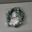 2 x TODDER Green Christmas Knotted Headband, Santa Embellished Pearl Rhinestone Crystal Headband for Women and Girls Christmas Hair Accessories Costumes and Gifts for Themed Parties and Holiday