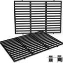 18.75" Grill Grates for Weber Genesis II 300 & Genesis II LX 300 Grills, Grill Parts for Weber Genesis 2 E310, Genesis II E310 315 335, Porcelain-Enameled Cast Iron Replacement Grates for Weber 66095
