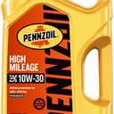 Pennzoil 550045205 High Mileage Vehicle Motor Oil, 10w-30, 5 Qt (Pack of 3) 3