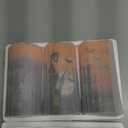 DRomance Halloween LED Flameless Pillar Candles Battery Operated with 6 Hour Timer Set of 3 Orange Wax Warm Light Flickering Witch Bats Castle Spooky Decals Halloween Decor Gifts(3 x 6 Inch)