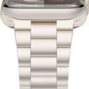 iiteeology Lightweight Stainless Steel Band Designed for Apple Watch Series 1-11, 42mm, 41mm, 40mm, 38mm, SE2&SE3, Replacement iWatch Bands for Women,Starlight