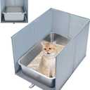 Cat Litter Box Cover with Bottom Mat, Waterproof, Scratch Resistant, Universal Size Litter Box Enclosure, Kitty Privacy Enclosure, Upgraded All-in-One Shield, Cubierta Caja de Arena para Gatos
