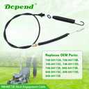 946-04173E Deck Engagement Cable for Huskee LT2000, LT4200, LT5000, MTD, Troy Bilt Riding Lawn Mower Parts, Replaces 946-04173E Blade Engagement Cable 746-04173E