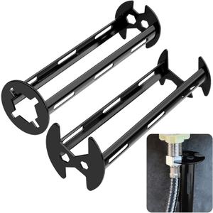 Suteng 2 Pcs Basin Wrench, Multifunctional Sink Wrench Faucet Tool Plumbers Tool, 7 Sizes Four-jaw Hex Spanner Universal Plumbers Tool for Under Basin Sink Tight Spaces Kitchen Bathroom Home