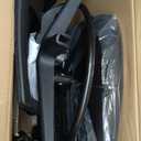 Drafting Chair Tall Office Chair Adjustable Swivel Rolling Mesh Height with Lumbar Support Arms Footrest Mid Back for Adults Standing Desk Drafting Stool (Black)