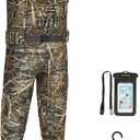 TIDEWE Chest Waders, Hunting Waders for Men with 800G Insulation, Waterproof Neoprene Camo Bootfoot Wader (10, Next Camo Evo)