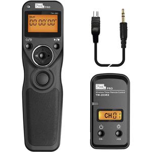 Pixel TW-283 DC2 Wireless Shutter Remote Release Control Intervalometer FSK 2.4GHz Compatible for Nikon Digital SLR Cameras D5000 D5100 D5200 D5300 D5500 D90 D7000 D7100 D7200