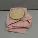 DRESHOW BQUBO Baby Swaddle Blankets for Girls, 4PCS Newborn Accessories Set with Matching Hat and Bow Headband with Card