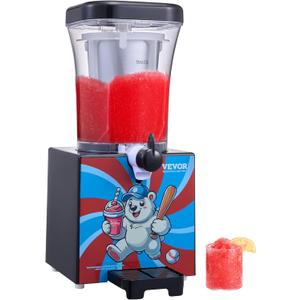 VEVOR Slushie Machine for Home, 34oz Tank Home-use Margarita Machine, Smoothie Frozen Drink Maker with Food-grade Materials, Slushy Machine for Home DIY, Kids' Parties, Black