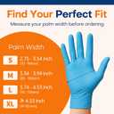Supmedic Medical Soft Max Nitrile Exam Gloves, 100 Count Latex-Free Powder-Free Non-Sterile Food Safe Disposable Glove, Blue, M