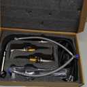 KENES Widespread Bathroom Faucet with Sprayer, Brushed Nickel Bathroom Sink Faucet with Pull Down Sprayer, 8 Inch 3 Hole Pull Out Bathroom Faucet with Pop Up Drain & Supply Lines LJ-9058A