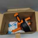 Drain Auger, Clog Remover with Drill Adapter, 25 Feet Flexible Plumbing Snake Use Manually or Powered for Kitchen, Bathroom and Shower Sink, Comes with Gloves (orange)