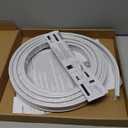 UrbanRed Flexible Bendable Ceiling Curtain Track, 16.4 ft (5 m), Mount for Rail with Curtain Tracks System, Room Divider, Curtains Rod, RV Ceiling Track for Curtains, White