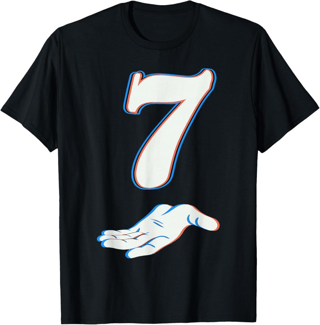 Number 7 Matching 67 Six Seven Meme Couple Halloween Costume T-Shirt L