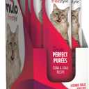 Nulo Freestyle Lickable Cat Treats - Perfect Pures Tuna & Crab, Squeezable Grain-Free Wet Cat Food Topper, High Moisture for Hydration, 48 x 0.5oz (EXP 11/25/27)