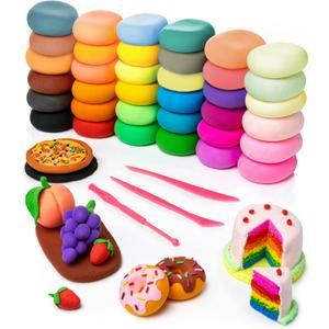 Artsity Air Dry Clay, 36 Color Modeling Set with 3 Sculpting Tools, Magic Foam Clay for Kids and Adults, Gift for Boys and Girls