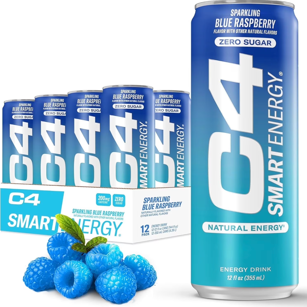 C4 Smart Energy Freedom Ice Energy Drink 12 FL. Oz. Can - 12 / Case EXP 06/2026