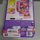 Polly Pocket Barbie Dreamhouse Compact, Dollhouse Playset with 3 Micro Dolls, 1 Puppy, 11 Accessories, Elevator & Pool (Multicolor)