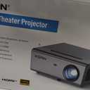 KSAN Movie Projector, [800 ANSI Lumen] Projector with WiFi 6 and Bluetooth 5.2, Movie Projector for Indoor Outdoor, 5W Speaker, Support 200inch, Video Proyector Compatible with Phone/TV Stick/PC/PS4