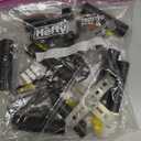 23.6" Black Wagon Wheel Chandelier - 8 Light Candle Style Farmhouse Pendant Light, Round Dining Room Light Fixture for Kitchen Island, Entryway, Foyer, and Living Room, Vintage Rustic Design