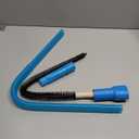 Holikme 2 Pieces Dryer Vent Cleaner Kit, Dryer Lint Vacuum Attachment and Flexible Dryer Lint Brush, Dryer Vent Vacuum Hose Attachment,Blue