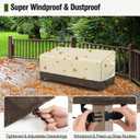 MR. COVER 3-Seater Outdoor Couch Cover Waterproof, 80 Inch Patio Furniture Covers Waterproof with All Weather Protection, Heavy Duty Outdoor Sofa Covers with Air Vent and Handles, Brown & Khaki