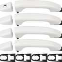 APPERFiT Exterior Door Handles w/Gaskets Set White Compatible with 2014-2020 Chevy Chevrolet Silverado Suburban Tahoe, GMC Sierra Yukon Door Parts 13534897 22923605 84711849