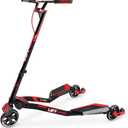 Yvolution Fliker Drift Scooter, 3-Wheels Wiggle, Foldable, Suitable for Kids and Adults