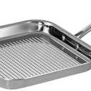 For Tri-Ply Clad 11 in. Stainless Steel Grill Pan