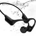 2026 Upgrade Bone Conduction Headphones-SwimBeats, IP68 Waterproof Swimming Headphones| 32GB Storage| BT 6.0| 28g Lightweight| 8H Battery, Open-Ear Headphones for Swimming, Running, Cycling(Black)