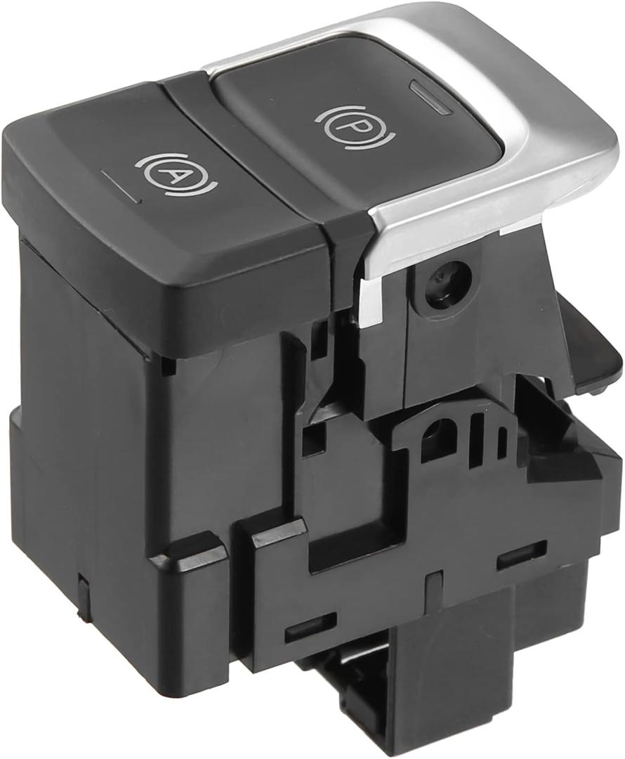 Electric Parking Brake Control Switch Compatible for Audi Q3 2015-2018, Durable ABS Plastic Black Front Hand Brake Button Parking Switch