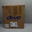 Drive Medical 2-in-1 Raised Toilet Seat with Removable Padded Arms - Elevated Bathroom Safety Support - Secure Locking Attachment - Easy Height Assistance - Durable Construction, Standard Toilets