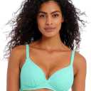 Freya Womens Ibiza Waves Underwire Plunge Bikini Top (36DD, Frozen)
