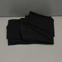 OQQ Women Yoga Leggings High Waisted Tummy Control Butt Lifting Gym Workout No Front Seam Leggings (Large, Black)