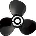 Quicksilver Black Diamond 3-Blade Aluminum Propeller - For Mercury and MerCruiser Engines (40 CT - 125 HP Mercury)