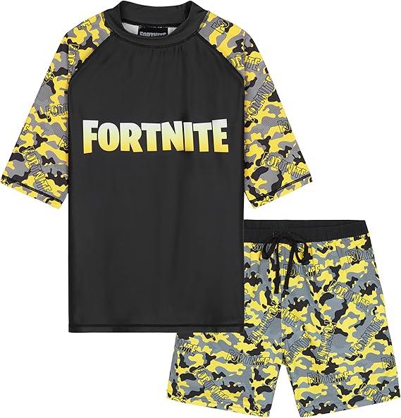 Minecraft |Pokemon Swim Suits Rash Guard Bathing Suit Set 2 Pcs Holiday Essentials Pool, Size 9-10