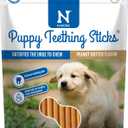 4 x N-Bone Puppy Teething Sticks Peanut Butter Flavor, 3.74-oz Bag (EXP 11/19/27)