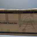 Lilian&Gema 2-in-1 Travel Crib, Portable Crib with Backpack, Lightweight Baby Travel Playpen, Foldable Play Yard with Thick Mattress for Babies & Toddlers, Baby Travel Essential (Gray-green)