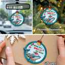 Cute Humpback Whale Christmas Ornament, Whale in Santa Hat & Light String Ornament for Tree, Sea Animal Ornaments, Ocean Animals Themed Gift, Gifts for Whales Lovers, Wish You A Whale-ly Nice Holiday