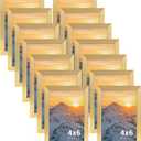 Rempry 14 Pack 4x6 Gold Picture Frames, Multi 4 x 6 Photo Frames Collage for Wall or Tabletop Display