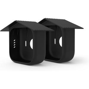 Holicfun Silicone Skin for Blink Outdoor 4 Smart Security Camera - Black, 2 Pack