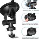 Suitable iRadar ESD SPX RAD 480i 380 450 7800BT Cobra Radar Detector Suction Cup Bracket, Super Suction ar Windshield Radar Detector Mounting Mount