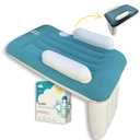 Inflatable Toddler Travel Bed with Cover | Airplane Seat Extender for Kids, Baby Travel Air Mattress, Essentials for Flying | airpane Blow up Mattress | Travel Essentials