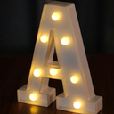  7-piece, Light Up Letters, Led Letter Lights, Decorative Lighted Letter, Battery Powered Led Marquee Letters for Party, R, M, Y, E, A