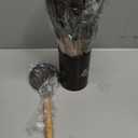 MIBOTE Silicone Cooking Kitchen Utensils Set with Holder, Wooden Handles BPA Free Non Toxic Silicone Turner Tongs Spatula Spoon Kitchen Gadgets Utensil Set for Nonstick Cookware (Coffee)