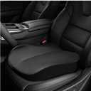 Car Seat Cushion, Ergonomic Memory Foam Auto Booster Seat Pad with Nonslip Bottom, Comfortable Vehicle Cushion for Short People Driving Fit for Sedan Truck SUV, Car Accessories (Black)
