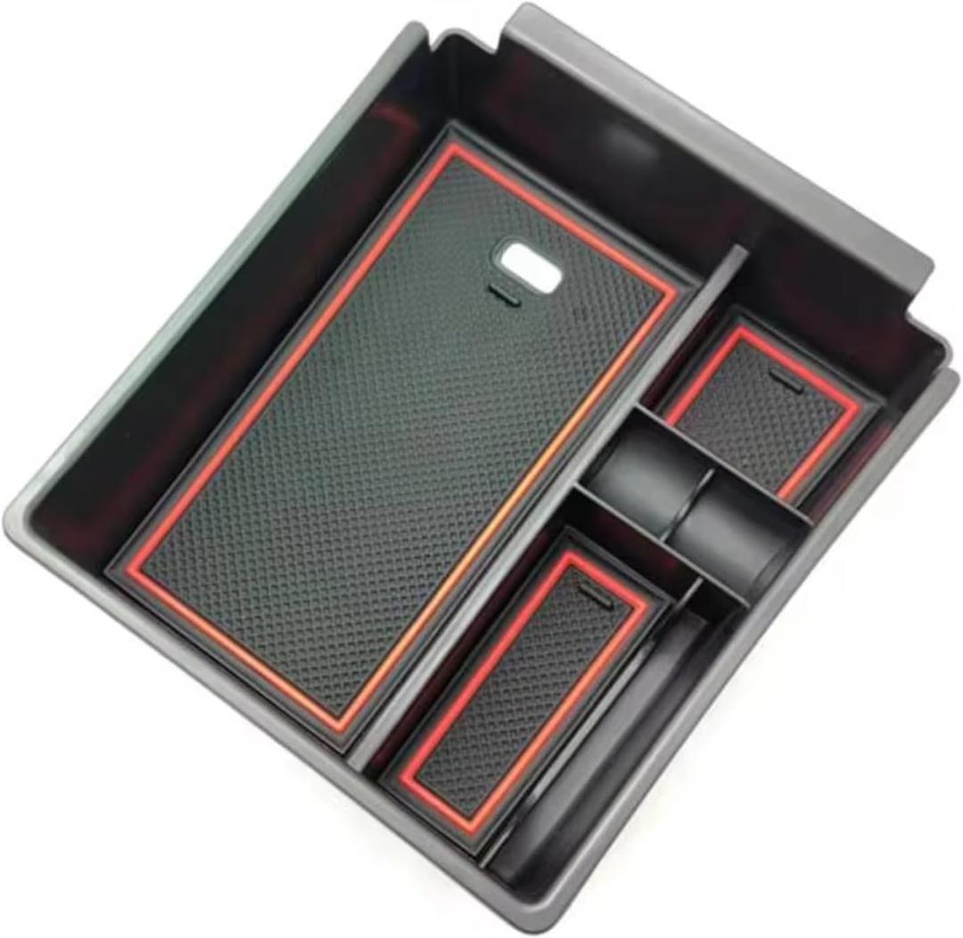 Car Glove Box, for Hyundai, for NX4, for Limited, for Santa, for Cruz 2022+ Car Center Console Btorage Box Armrest Box Storage Tray Auto Interior Tidying (Red)